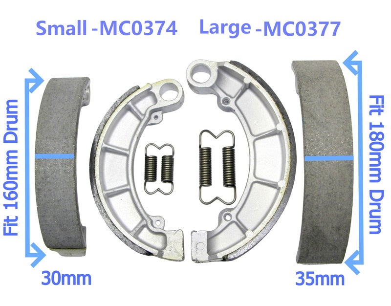 Master Chen Rear Brake Shoes Pads for Honda TRX 350 400 420 450 500 Fourtrax Foreman Rancher MC0374 - Image 3